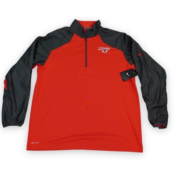 Nike Other - Nike Marist Red Foxes Top Pullover Mens Large Dri-FIT Hybrid 1/2 Zip